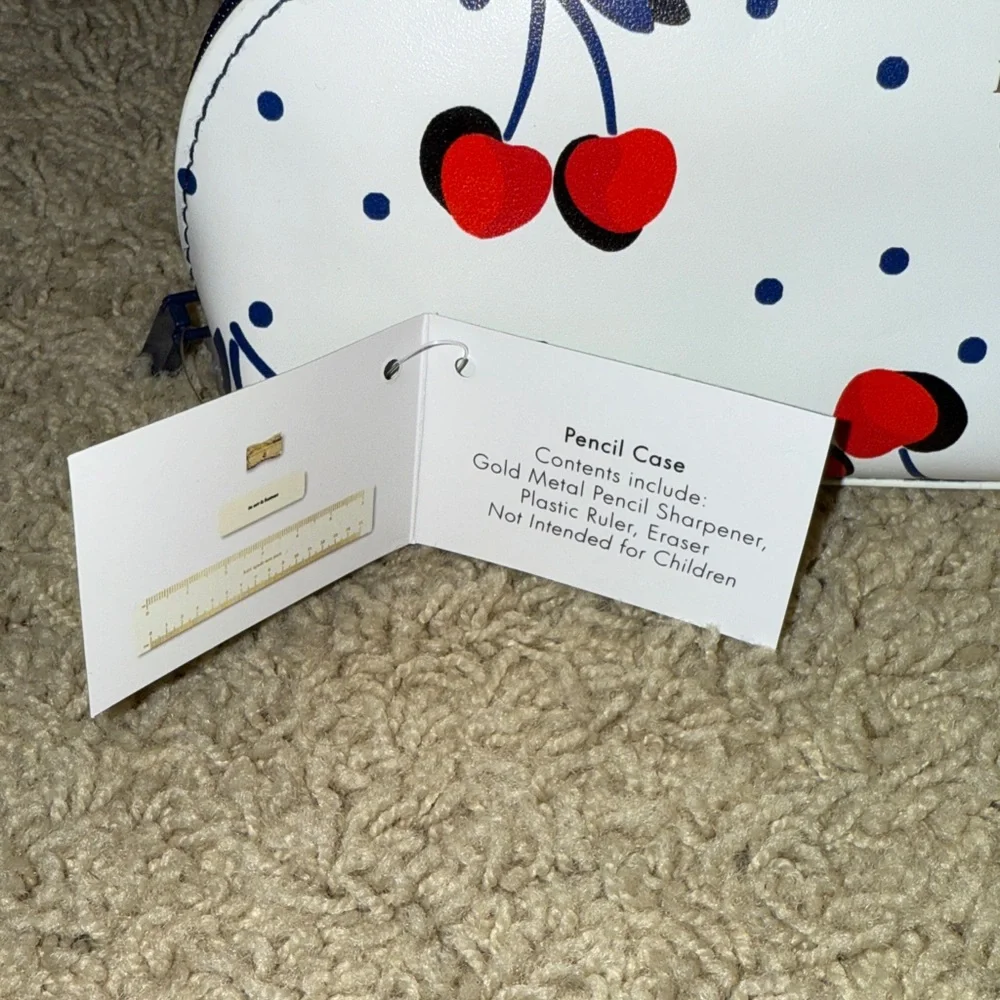 kate spade Cherry Print Pencil Case